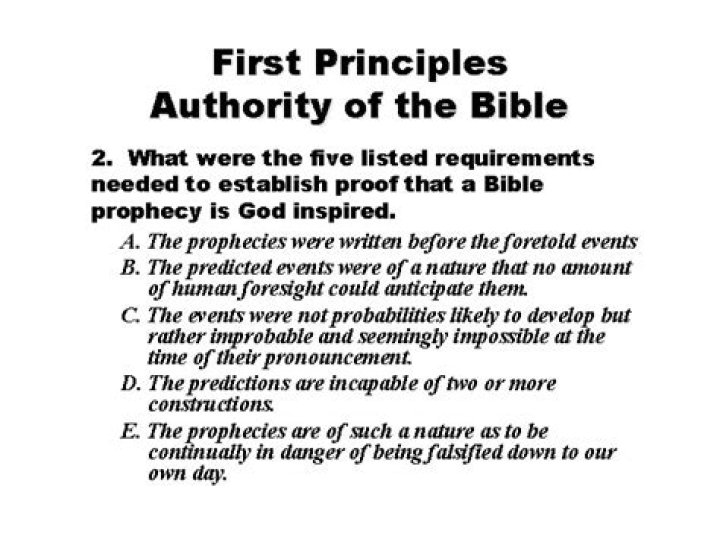 What are the first principles in the Bible?