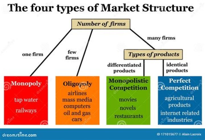 What are the four main characteristics of market structure?
