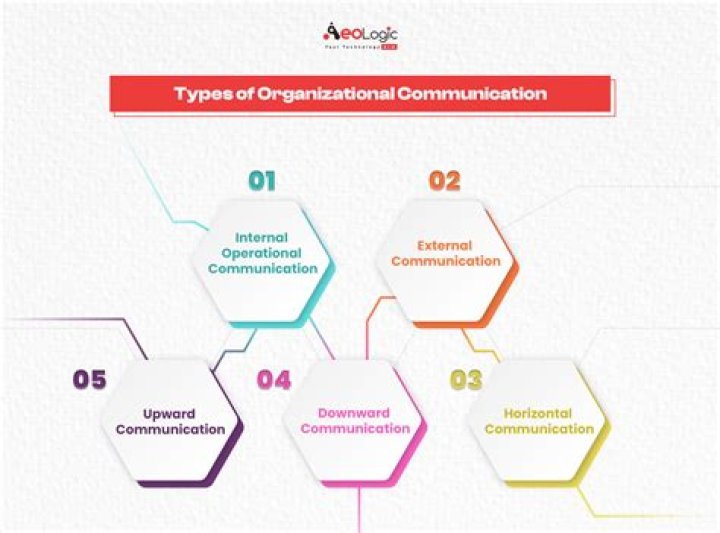 What are the four types of organizational communication?
