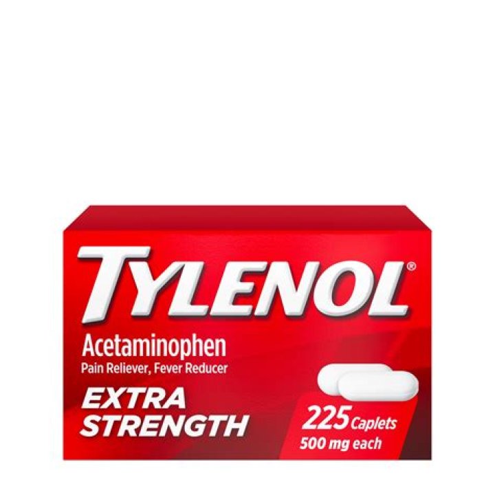 What are the ingredients in Tylenol extra strength caplets?