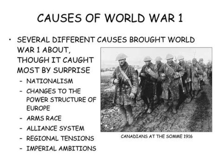 What are the main causes of World war 1?
