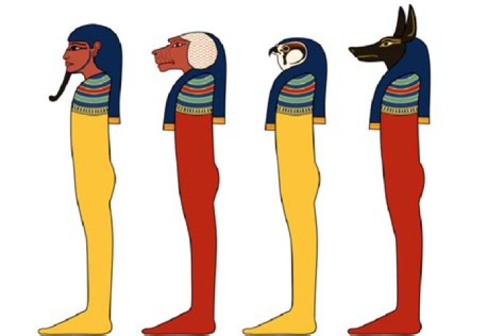 What are the names of the 4 sons of Horus?