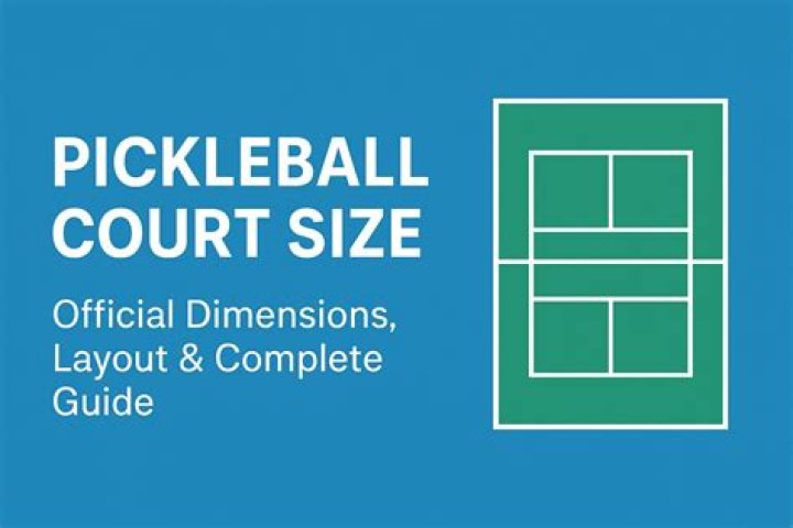 What are the official dimensions of a pickleball court?