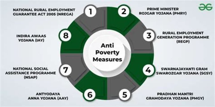 What are the remedial measures of poverty in India?
