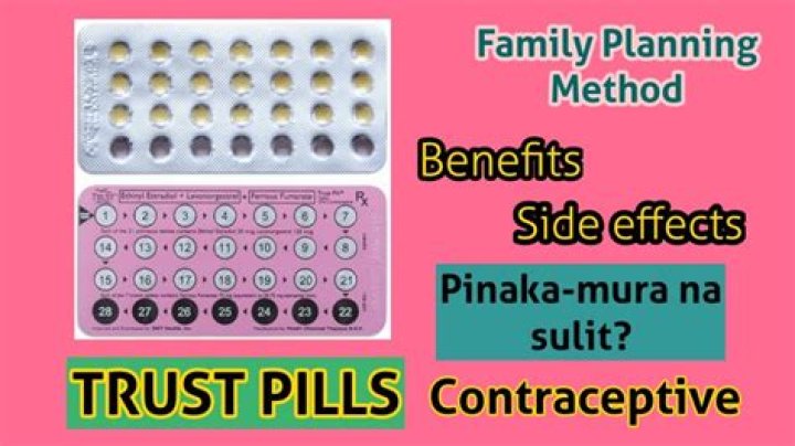 What are the side effects of family planning pills?