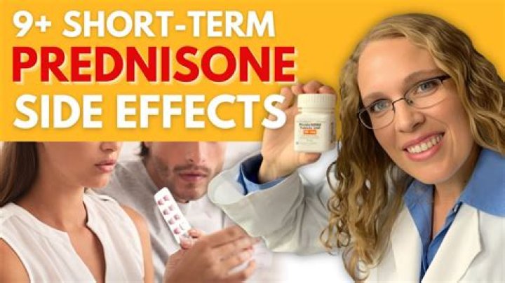 What are the side effects of short-term prednisone use?
