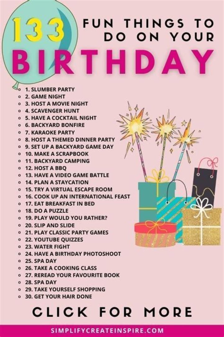 What are the things you need for a birthday party?