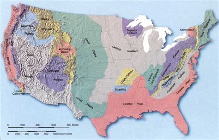 What are two landforms in Mississippi?