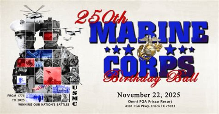 What birthday is it for the Marine Corp?