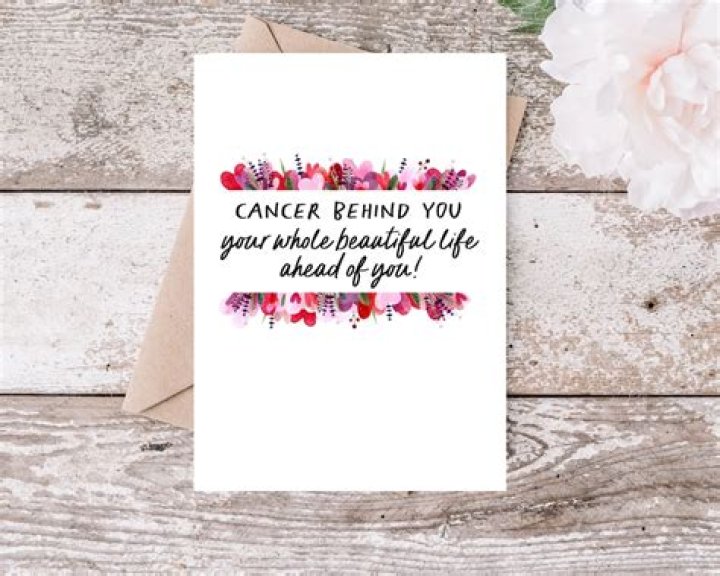 What can I write in a cancer free card?