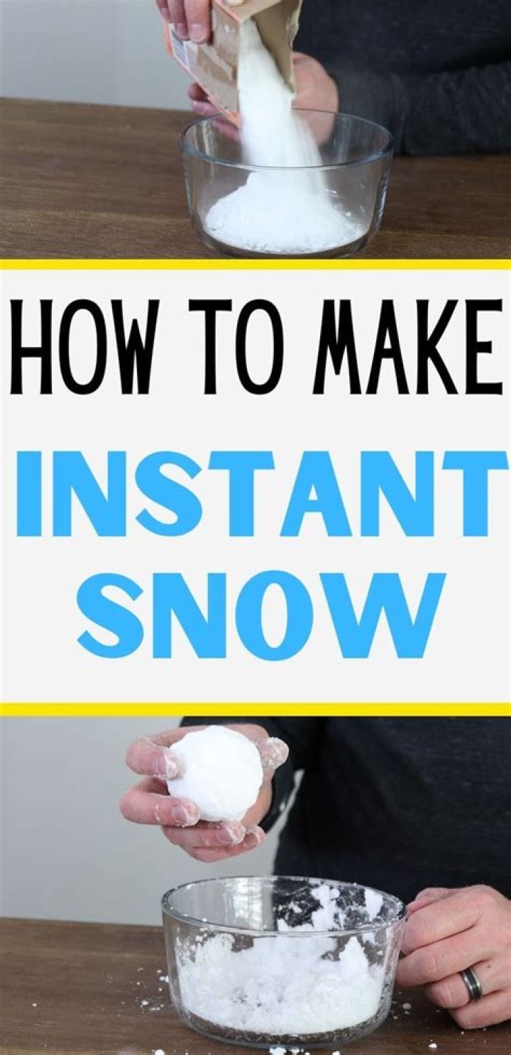 What can you do with instant snow?
