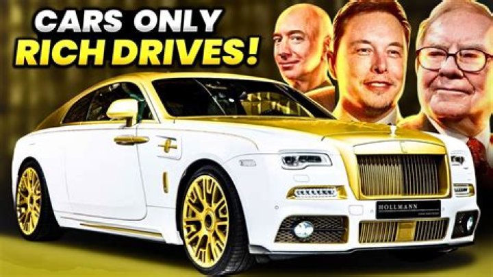 What cars do rich people actually drive?