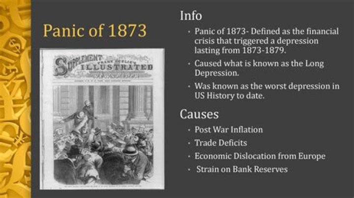 What caused the depression of 1873 and it impact?