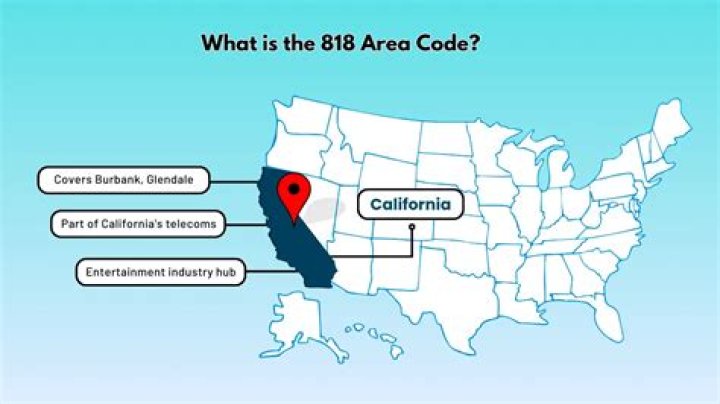 What cities are area code 818?