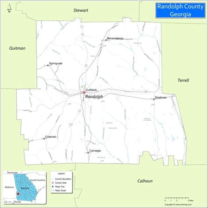 What cities make up Randolph County?