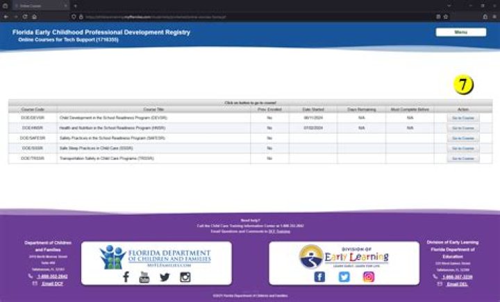 What courses are required for DCF 45 hours?