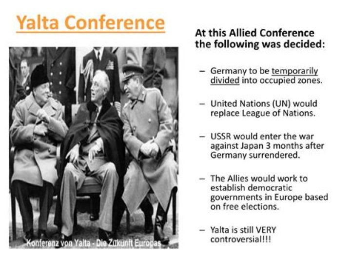 What decisions were made at the Yalta Conference?