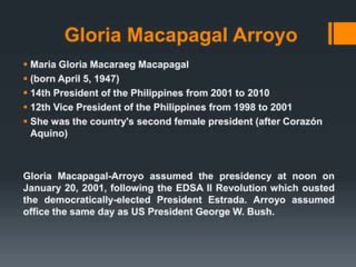 What did Gloria Macapagal Arroyo accomplish?