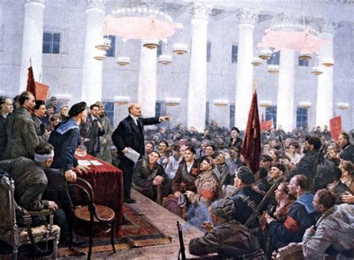 What did Lenin and his Bolsheviks do in October 1917?