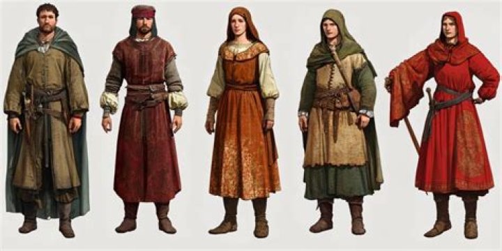 What did male peasants wear in medieval times?