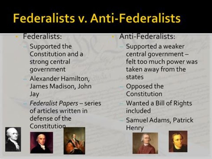 What did the Federalists want?