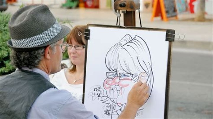 What do caricature artists use to draw?