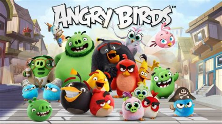 What do the birds do in Angry Birds?
