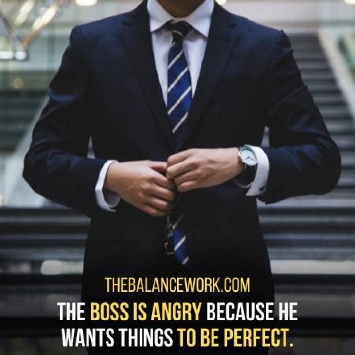 What do you do when your boss is always angry?