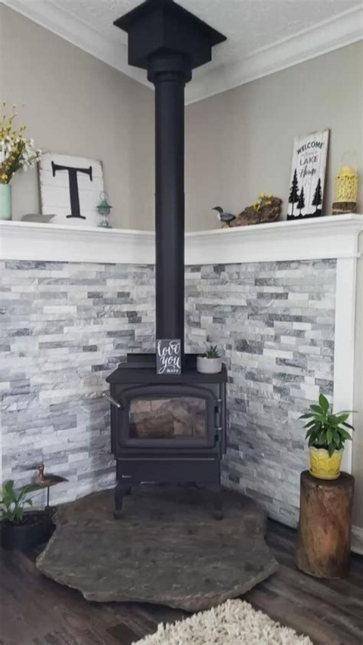 What do you put behind wall on stove?