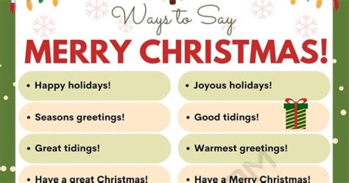 What do you say on holiday season?