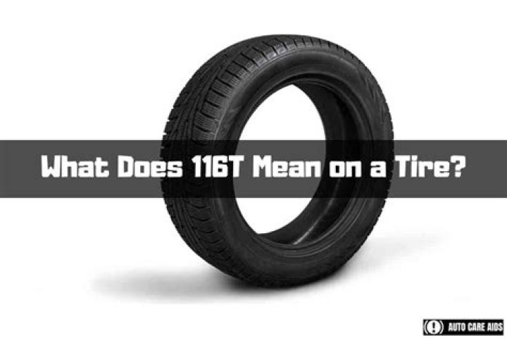 What does 116t mean on tires?