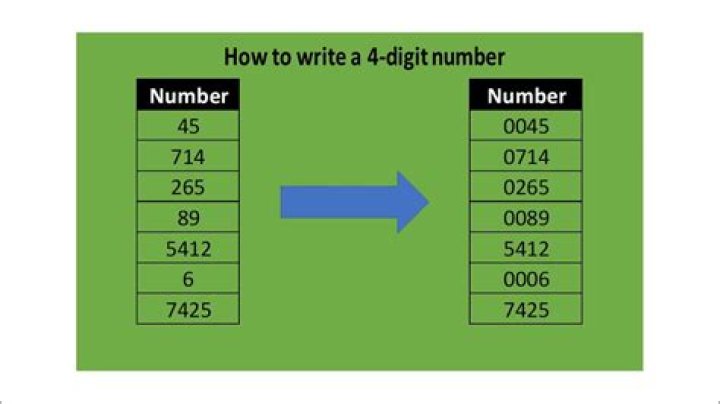 What does 4 digit number mean?