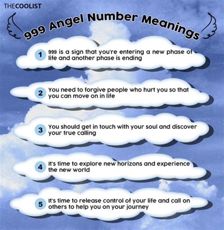 What does 999 mean in angel number?