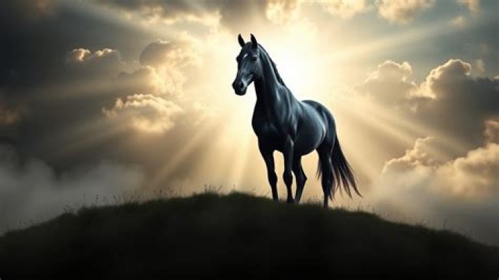 What does a black horse mean spiritually?