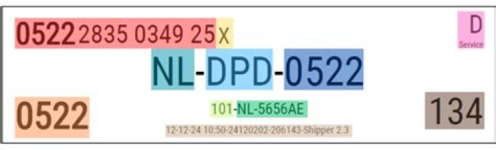 What does a DPD reference number look like?