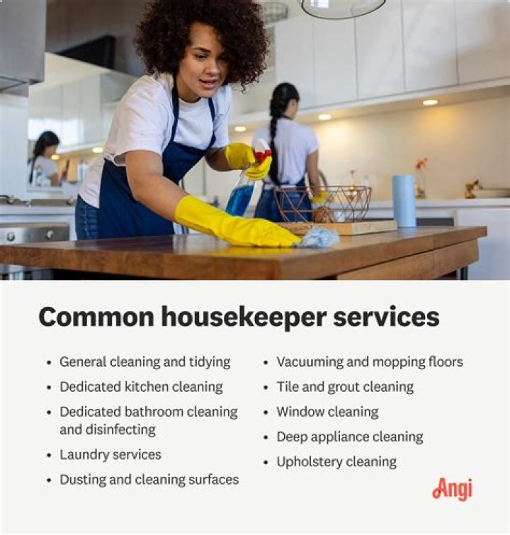 What does a house cleaning service include?