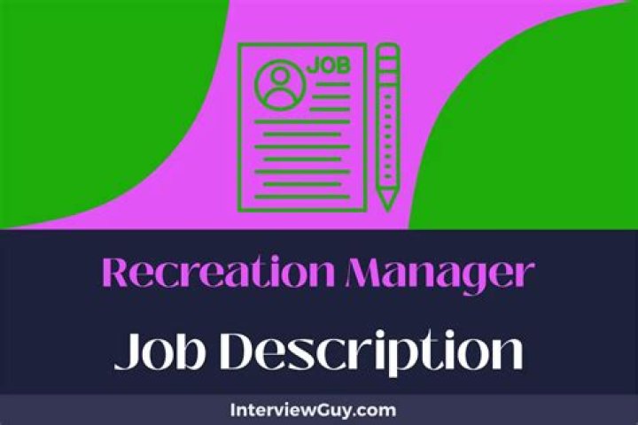 What does a recreation manager do?