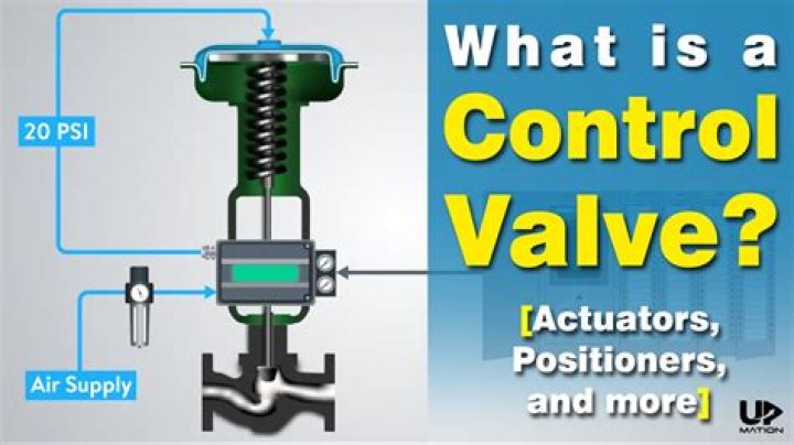 What does an actuator do on a valve?