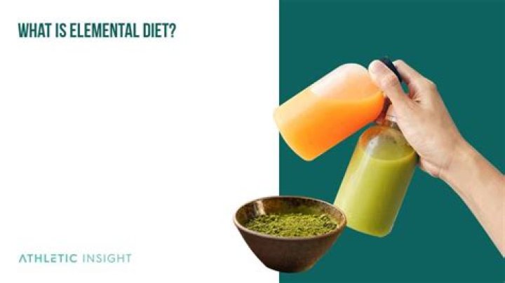 What does an elemental diet consist of?