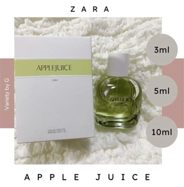 What does Apple juice Zara smell like?