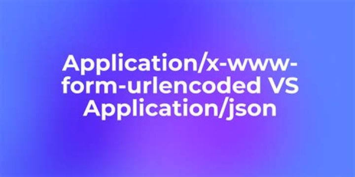 What does application X-www-form-Urlencoded mean?