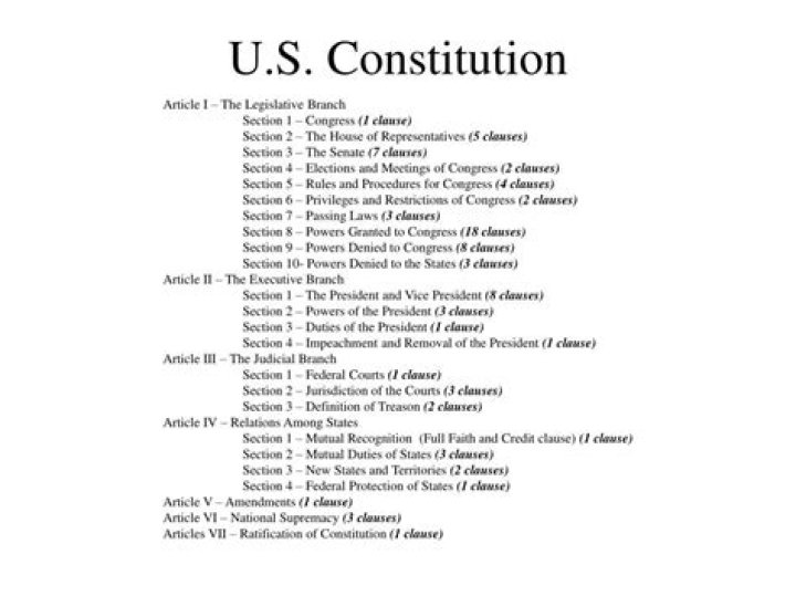 What does Article 1 of the Constitution represent?
