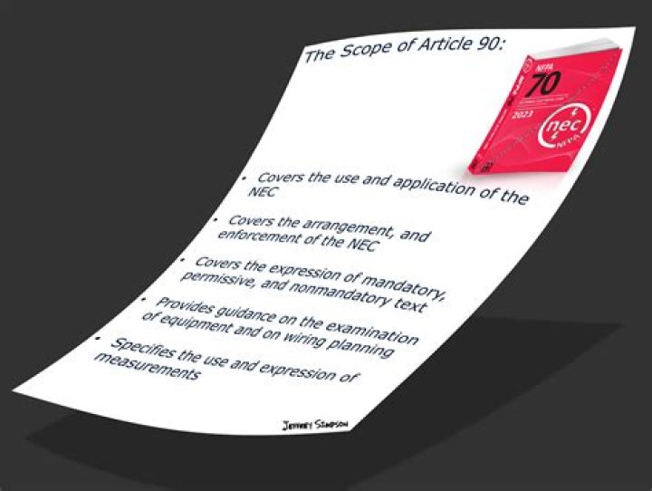 What does Article 90 in the NEC cover?