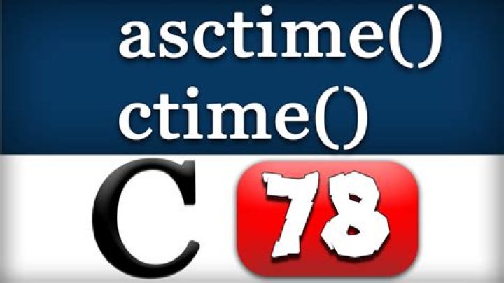 What does asctime do in C?