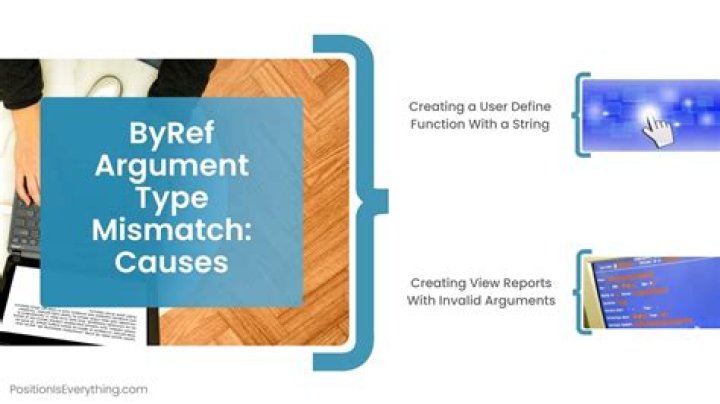 What does ByRef argument type mismatch mean?