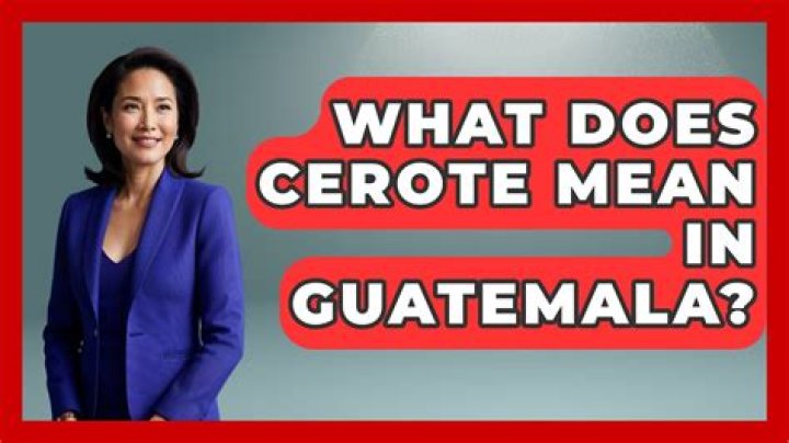 What does cerote mean?