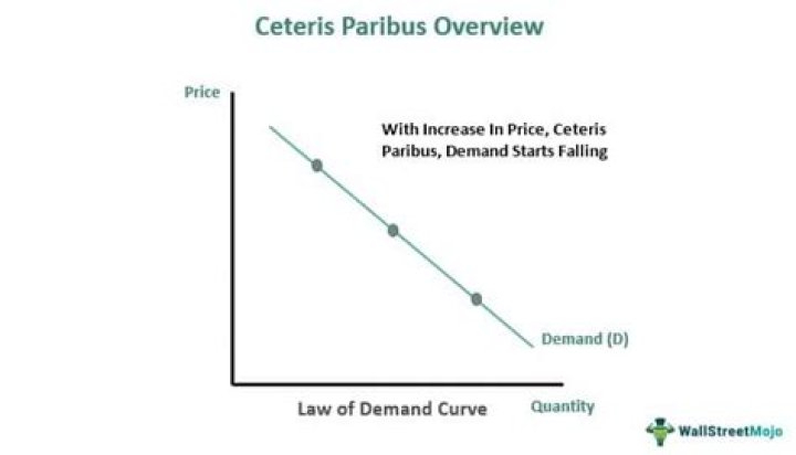 What does ceteris paribus mean in economics?