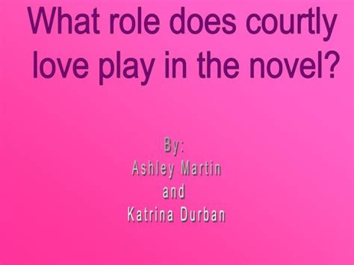 What does courtly mean?