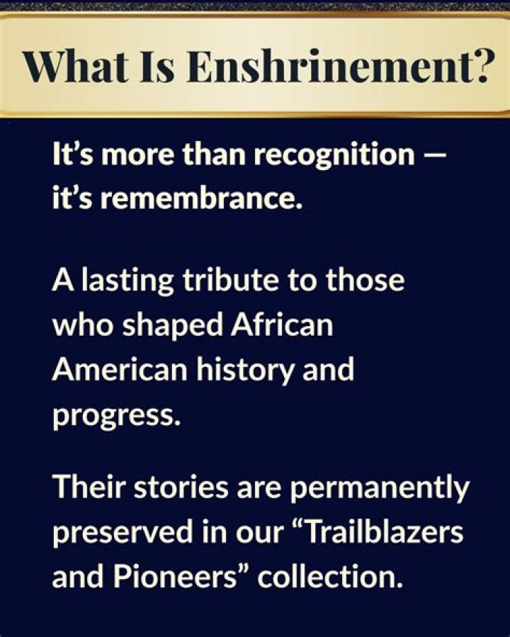 What does enshrinement mean?