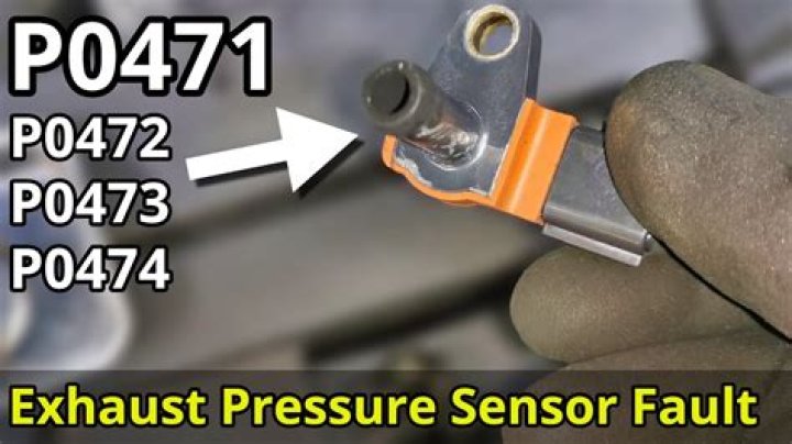 What does error code p0471 mean on an exhaust pressure sensor?